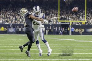 Rams defender interferes with Saints receiver